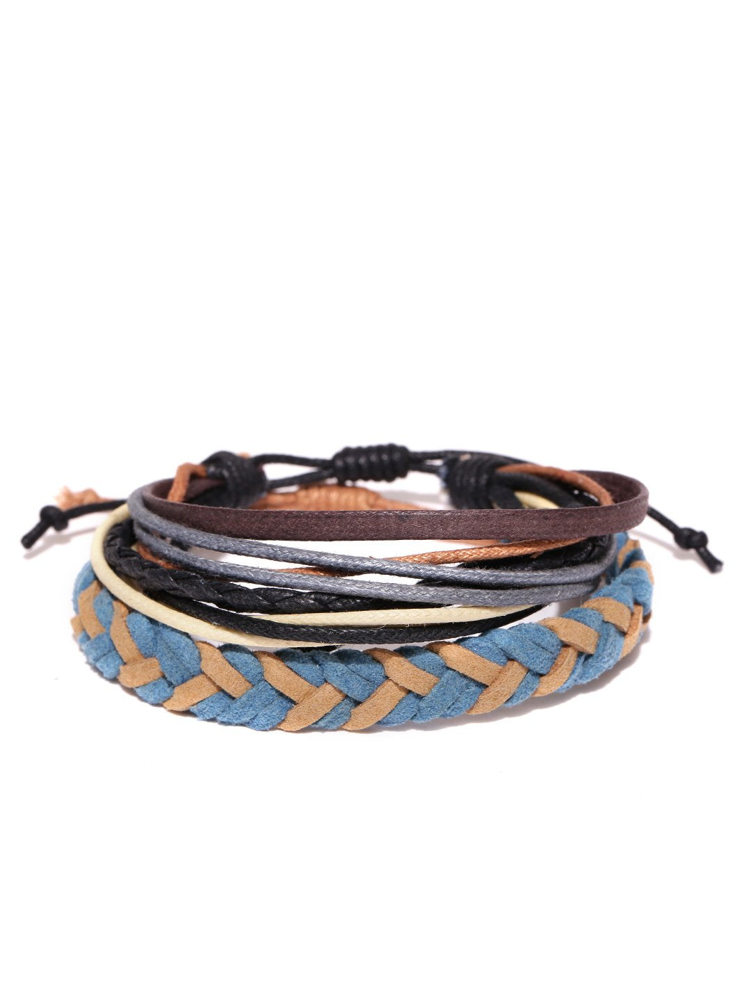 Lazy panda men set of 2 multicoloured bracelets