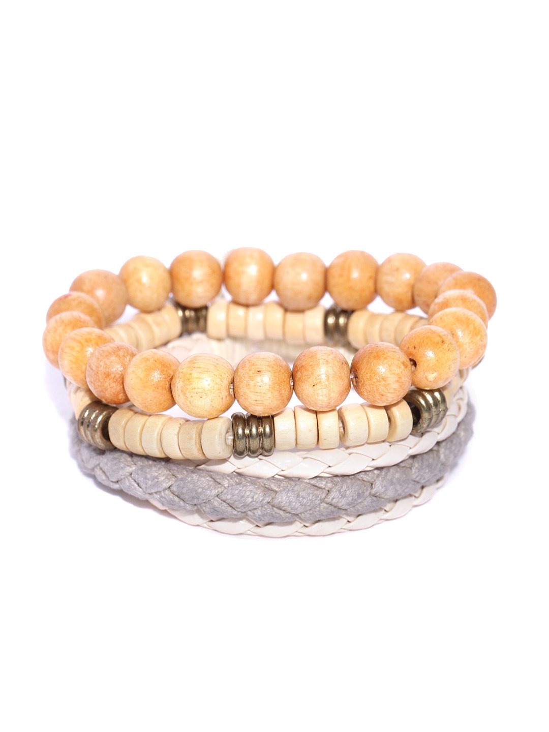 Lazy panda set of 3 multi coloured bracelet