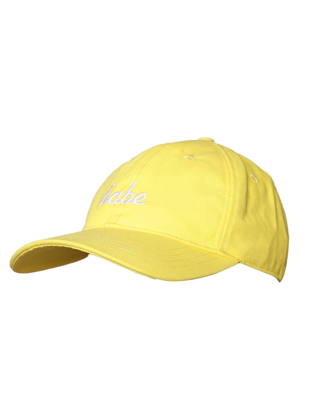Lazy panda yellow color baseball cap