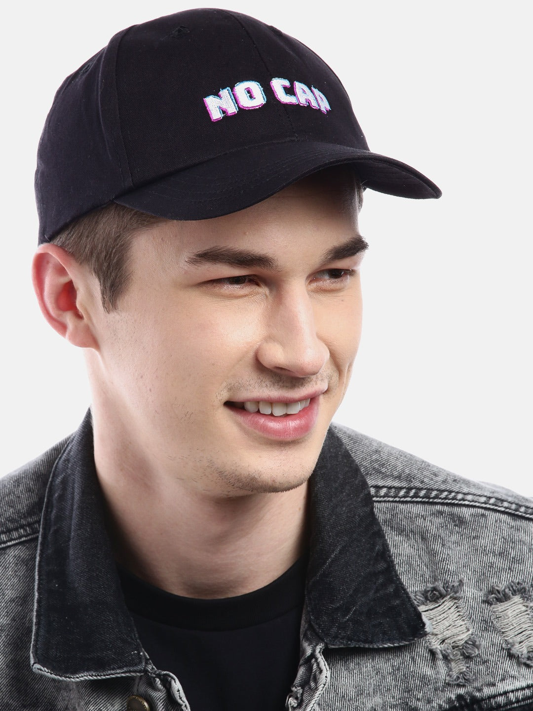 Blueberry NO CAP embroidery black baseball cap