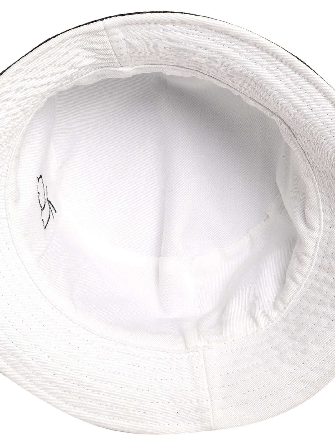 Blueberry black and white embroidery reversible bucket hat