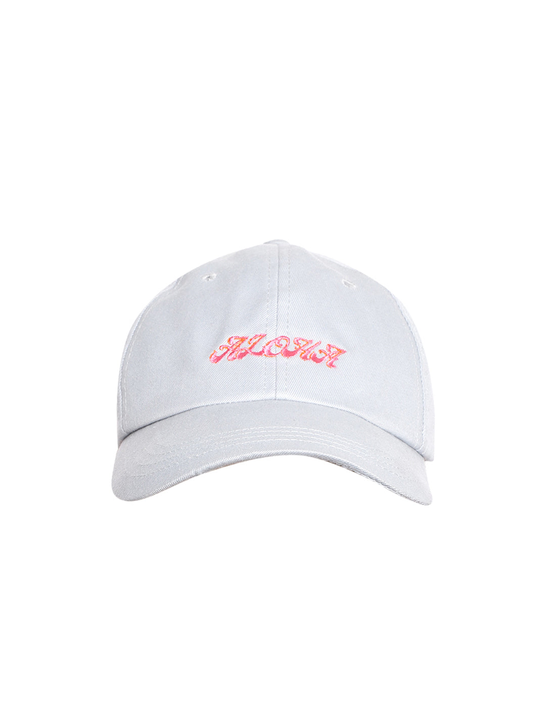 Blueberry grey ALOHA embroidered baseball cap