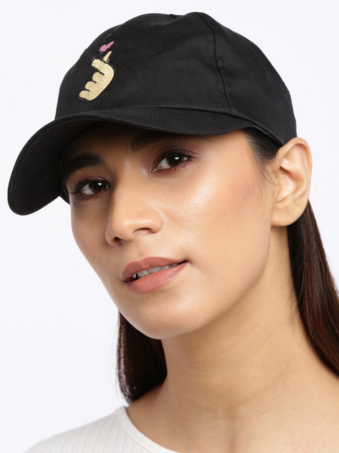 Blueberry black embroidery baseball cap