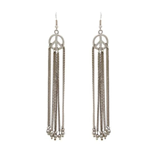 Blueberry silver hanging earrings