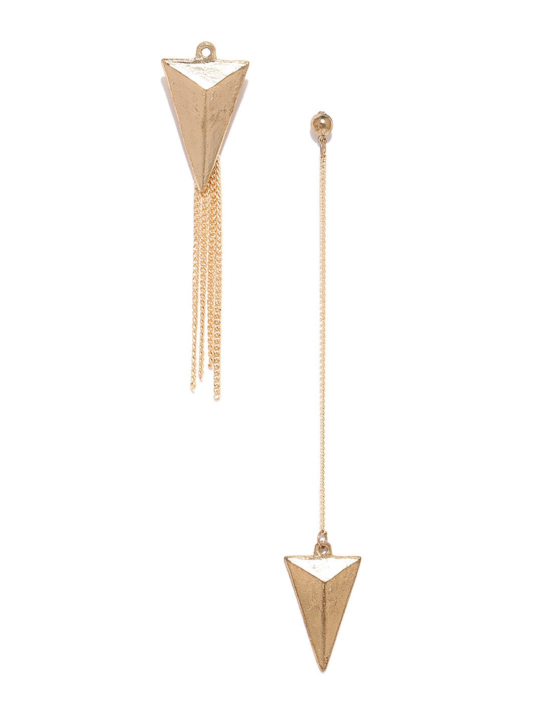 Mis-match spike drop earrings