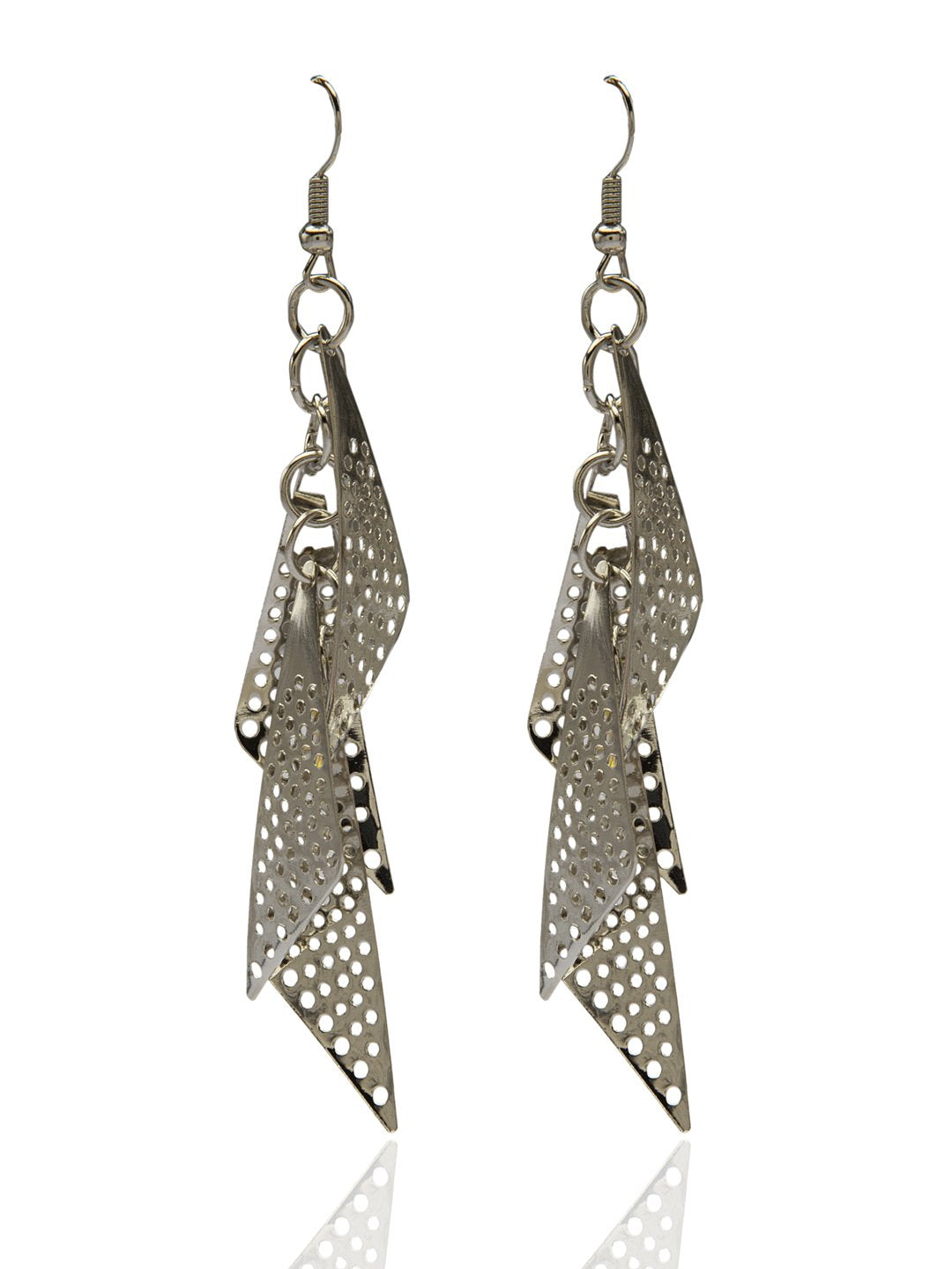 Blueberry silver drop earrings