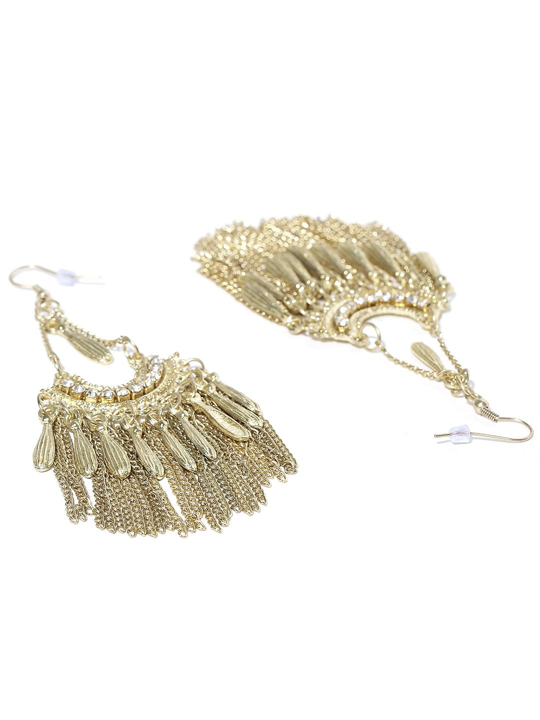 Blueberry Gold Toned Drop Earrings