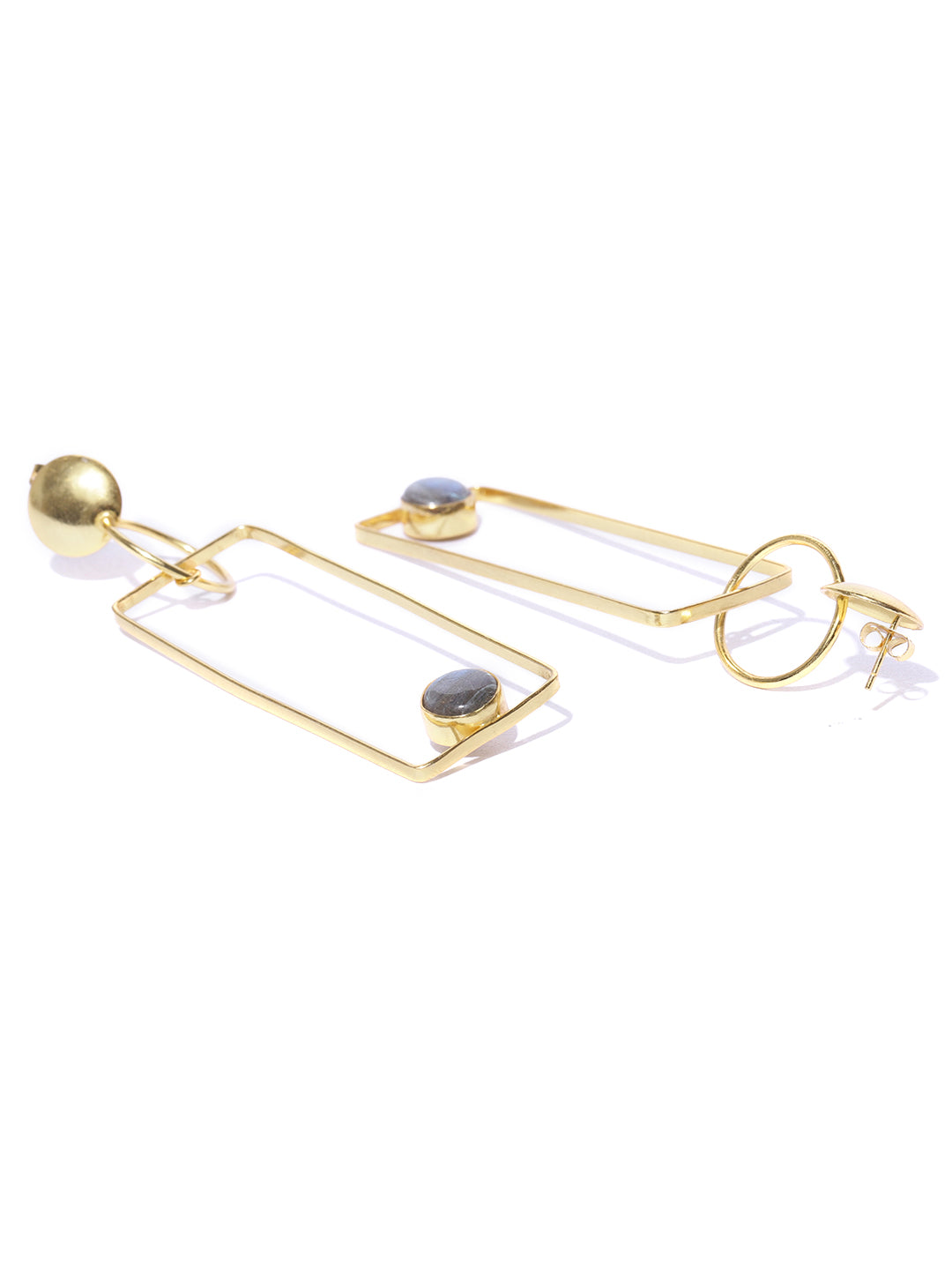 Blueberry gold plated drop earring