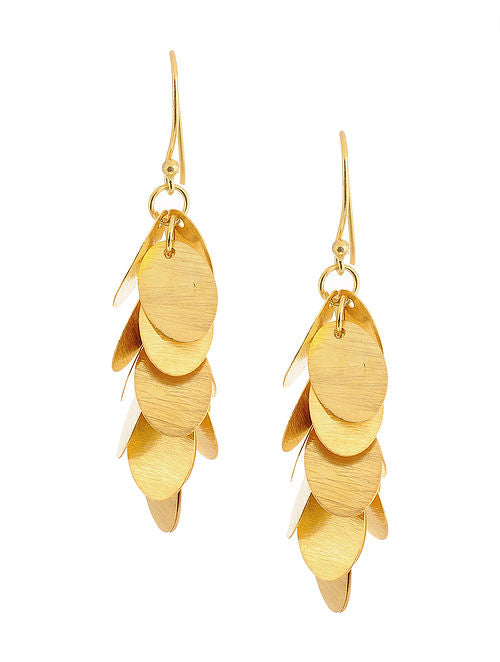 Blueberry gold plated drop earring