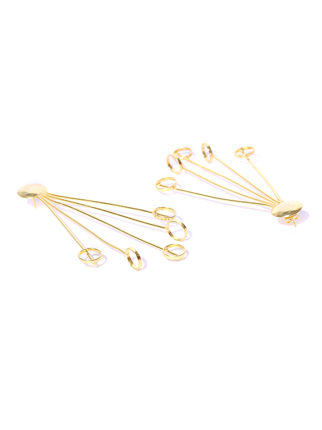 Blueberry gold plated drop earring