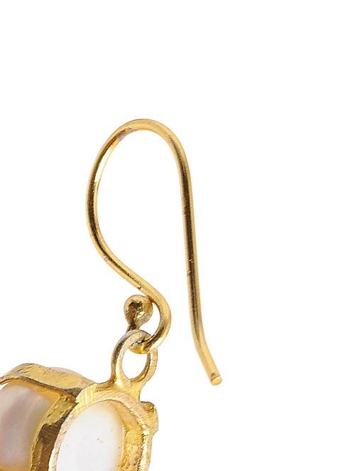 Blueberry gold plated drop earring