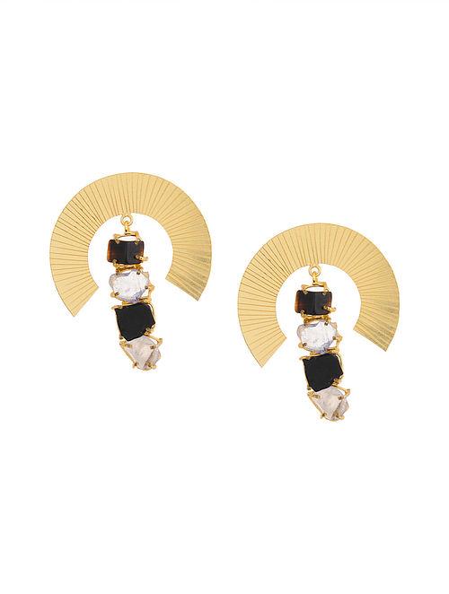 Blueberry gold plated drop earring