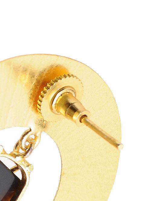 Blueberry gold plated drop earring