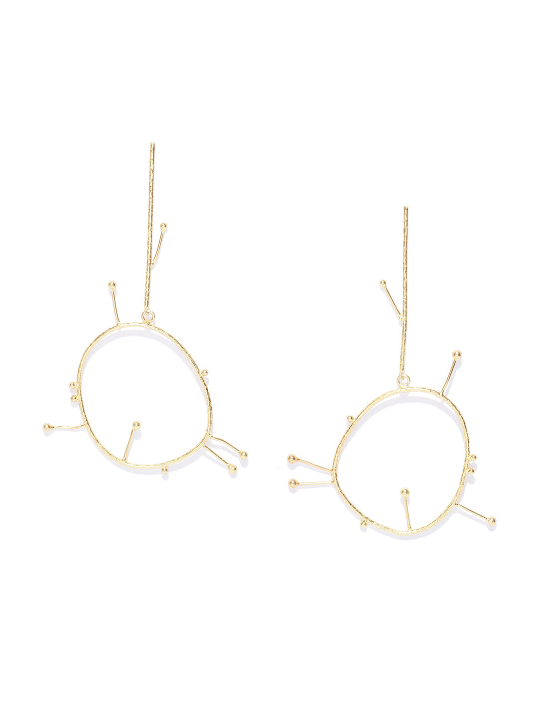 Blueberry gold plated drop earring
