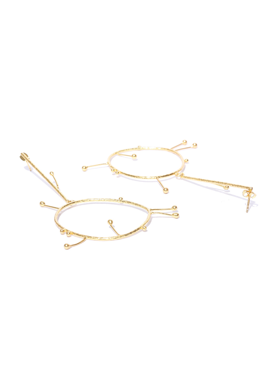 Blueberry gold plated drop earring