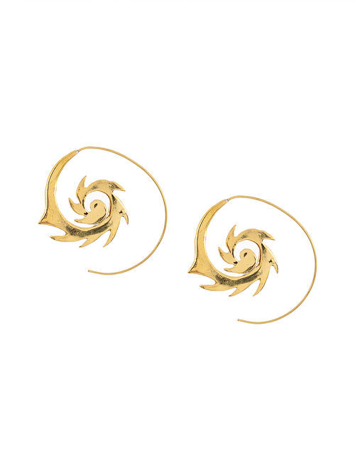 Blueberry gold plated drop earring