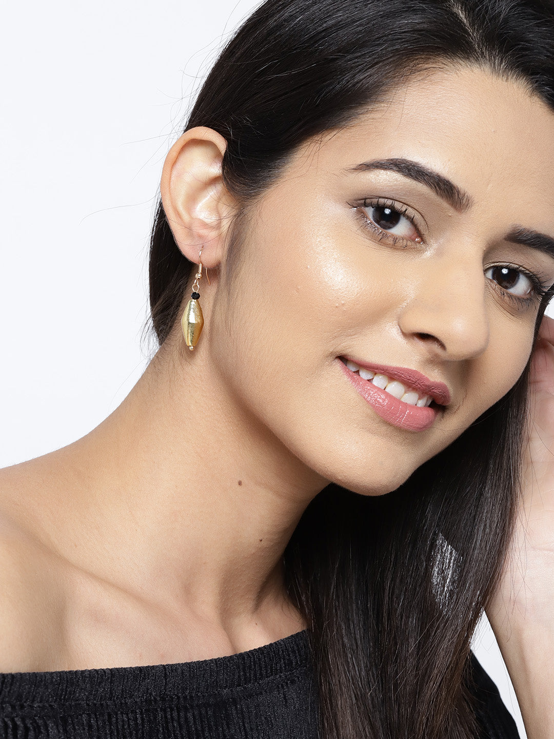 Blueberry set of 3 gold plated drop earring