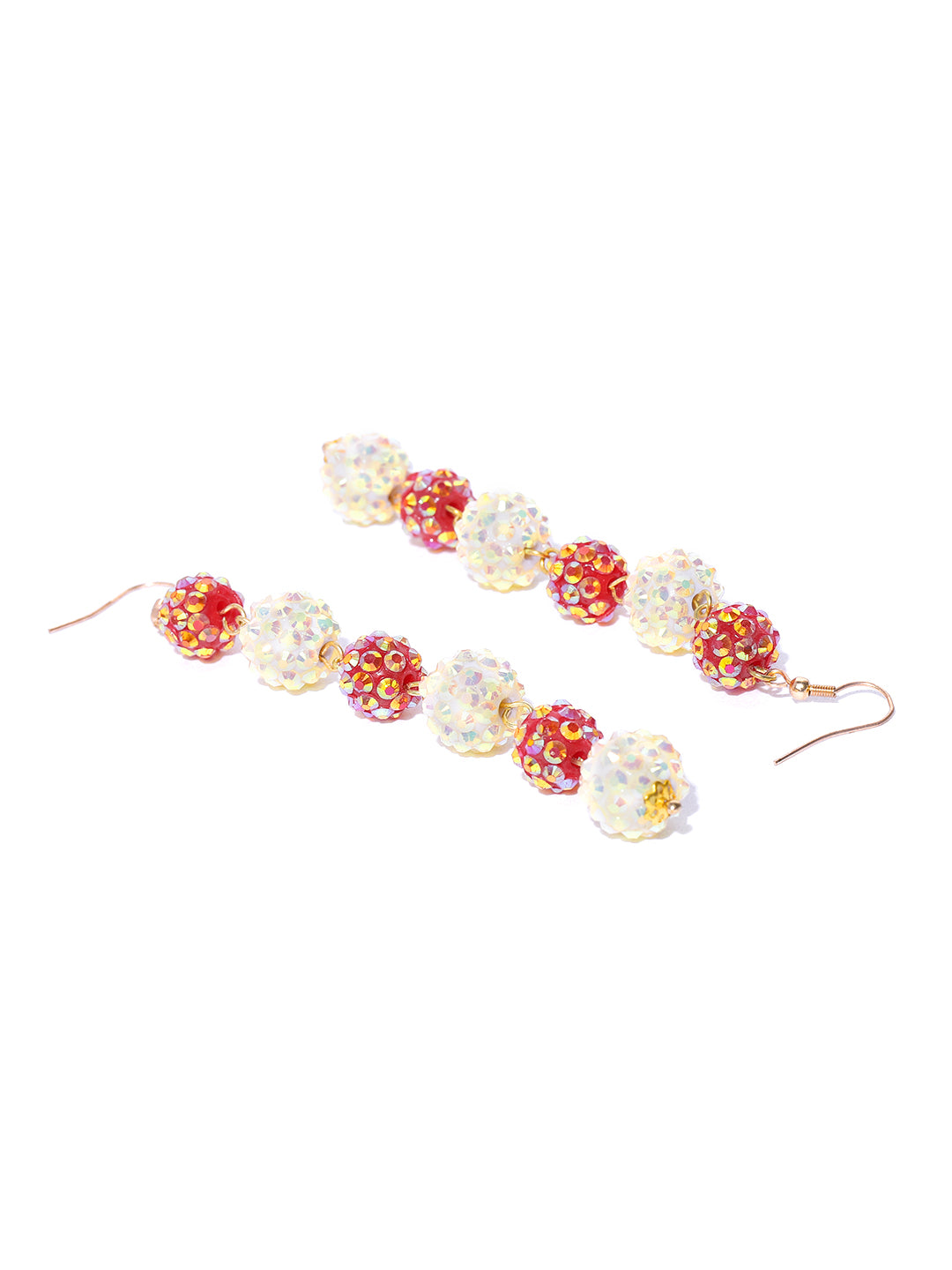 Blueberry multi beads detailing drop earring