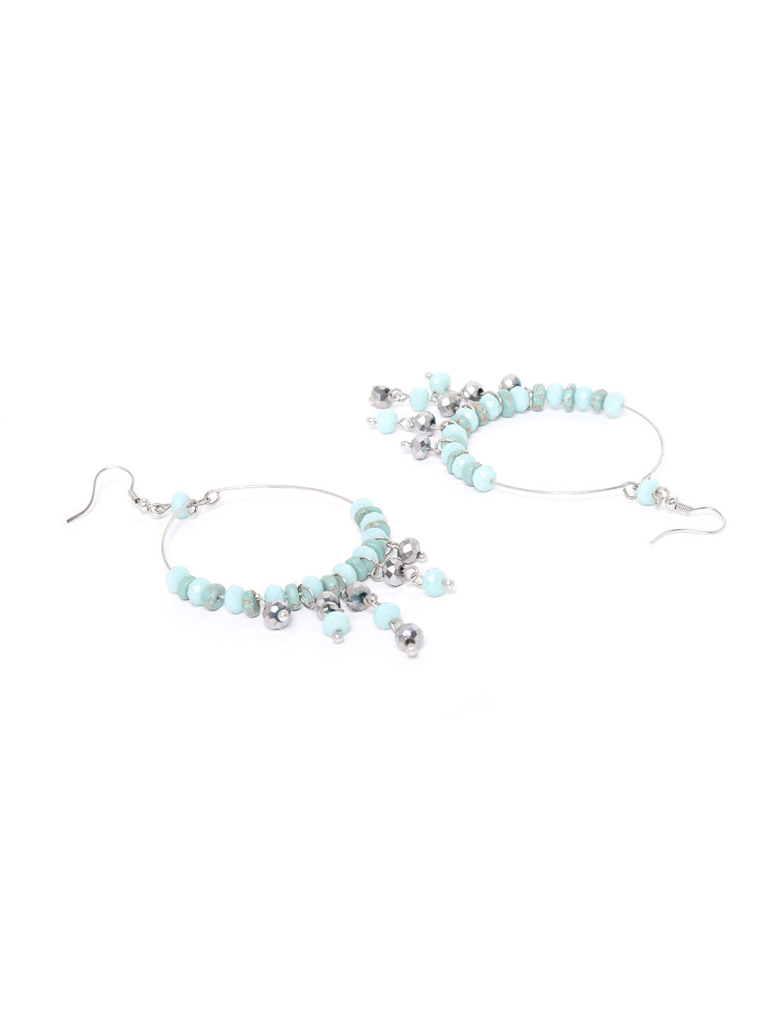 Blueberry Multi colour beaded detailing drop earring