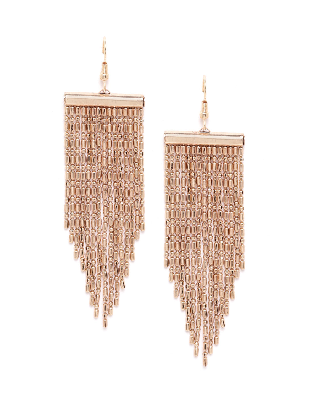 Blueberry gold plated chain drop earring