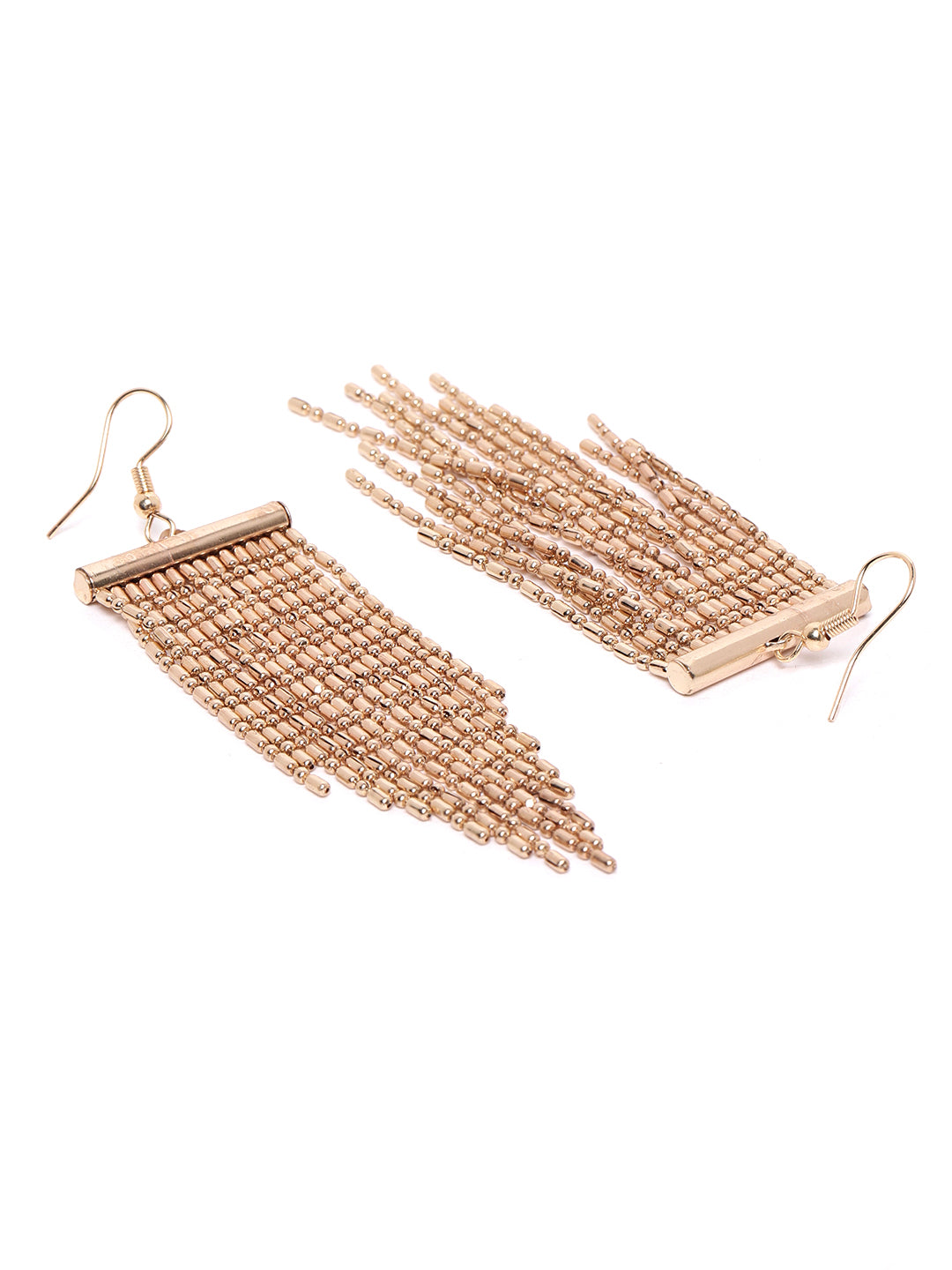 Blueberry gold plated chain drop earring