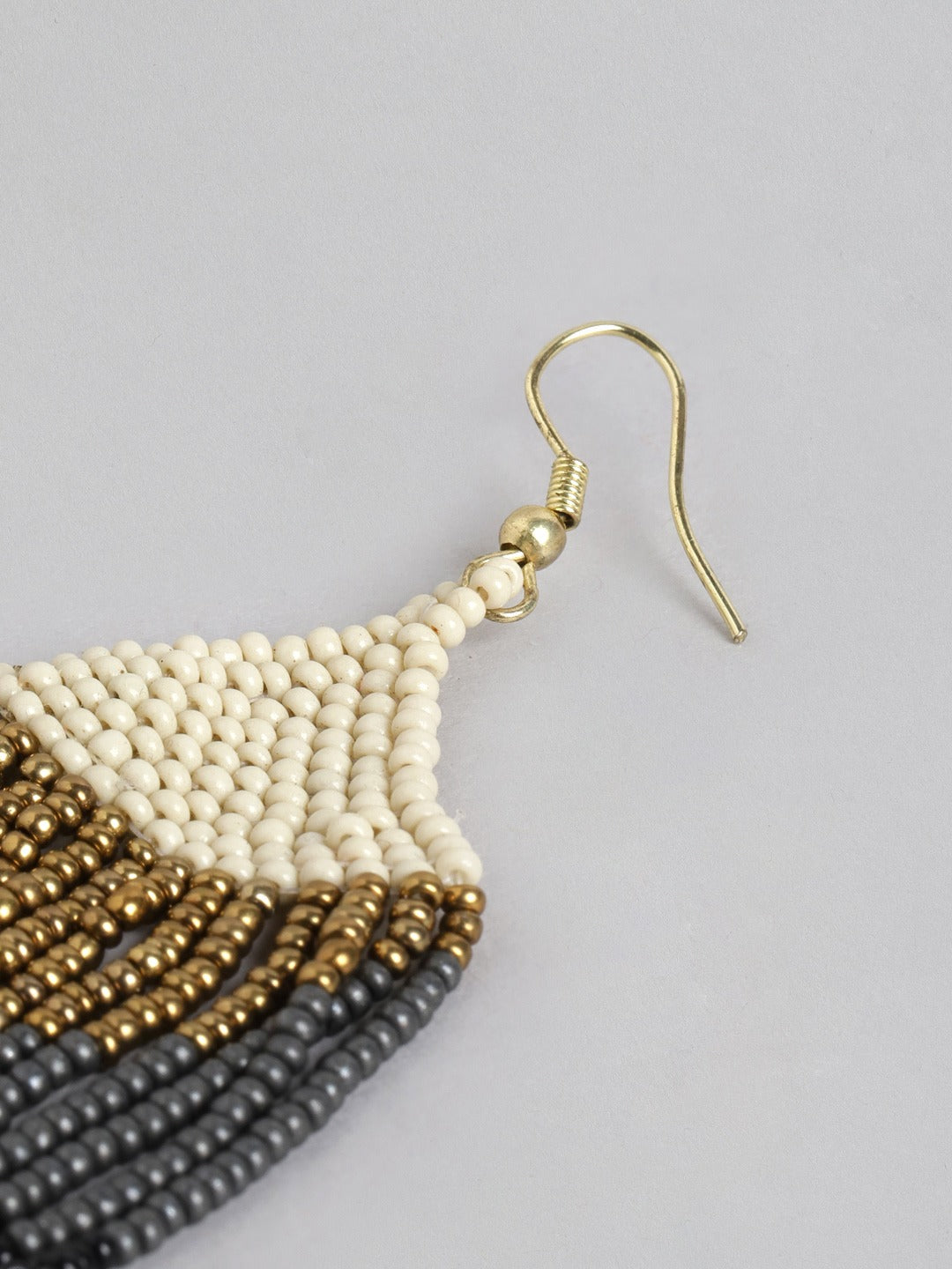 Blueberry multi beaded drop earring
