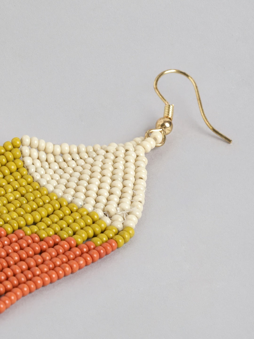 Blueberry multi beaded drop earring