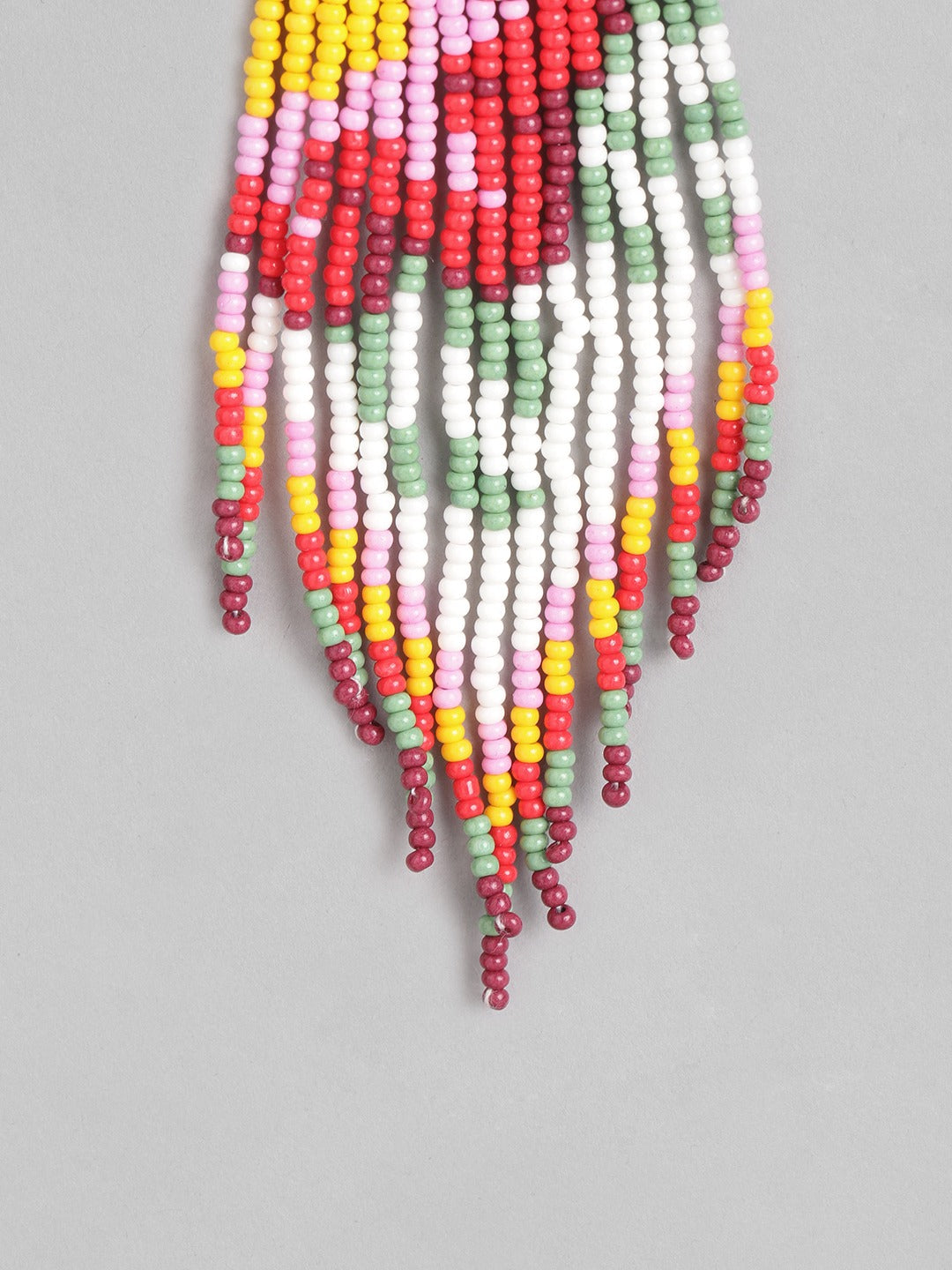 Blueberry multi beaded drop earring