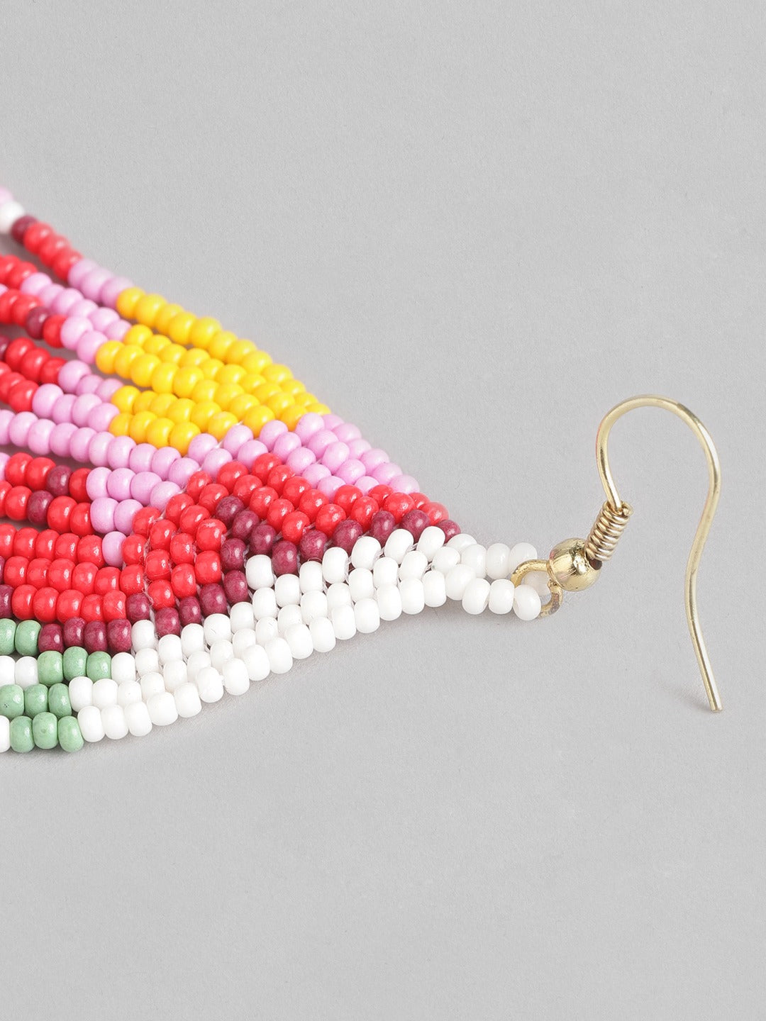 Blueberry multi beaded drop earring