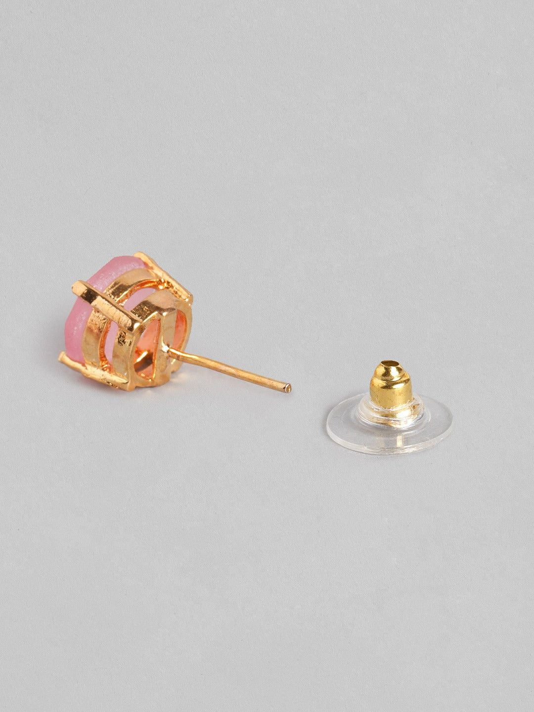 Blueberry set of 2 pink and mint stone stud earring