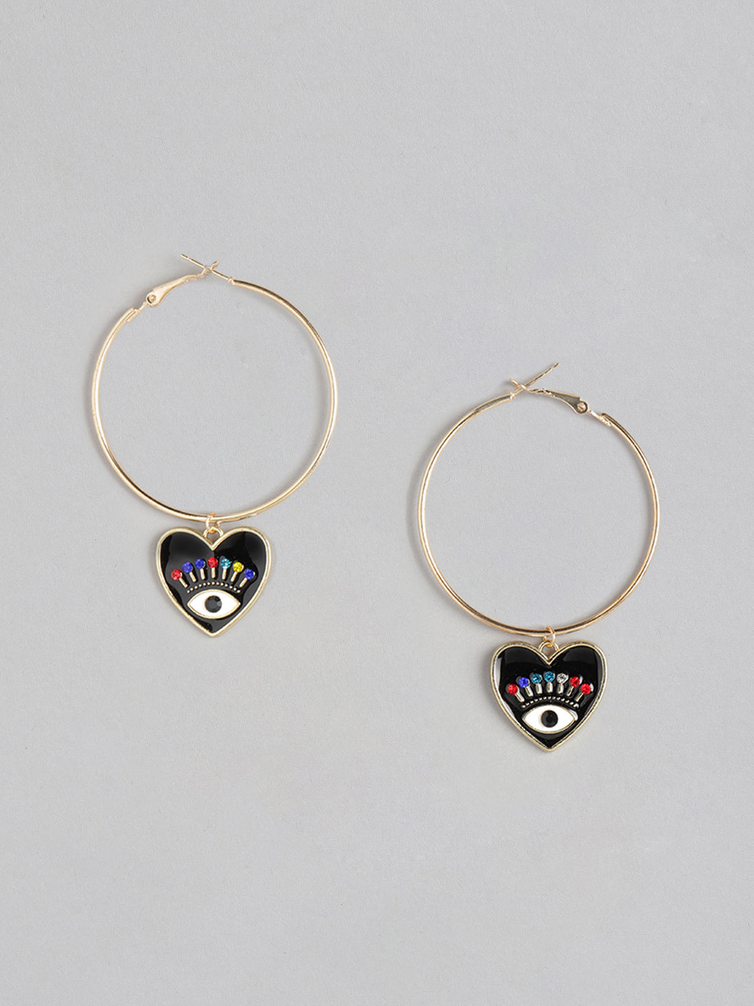 Blueberry I heart you earrings