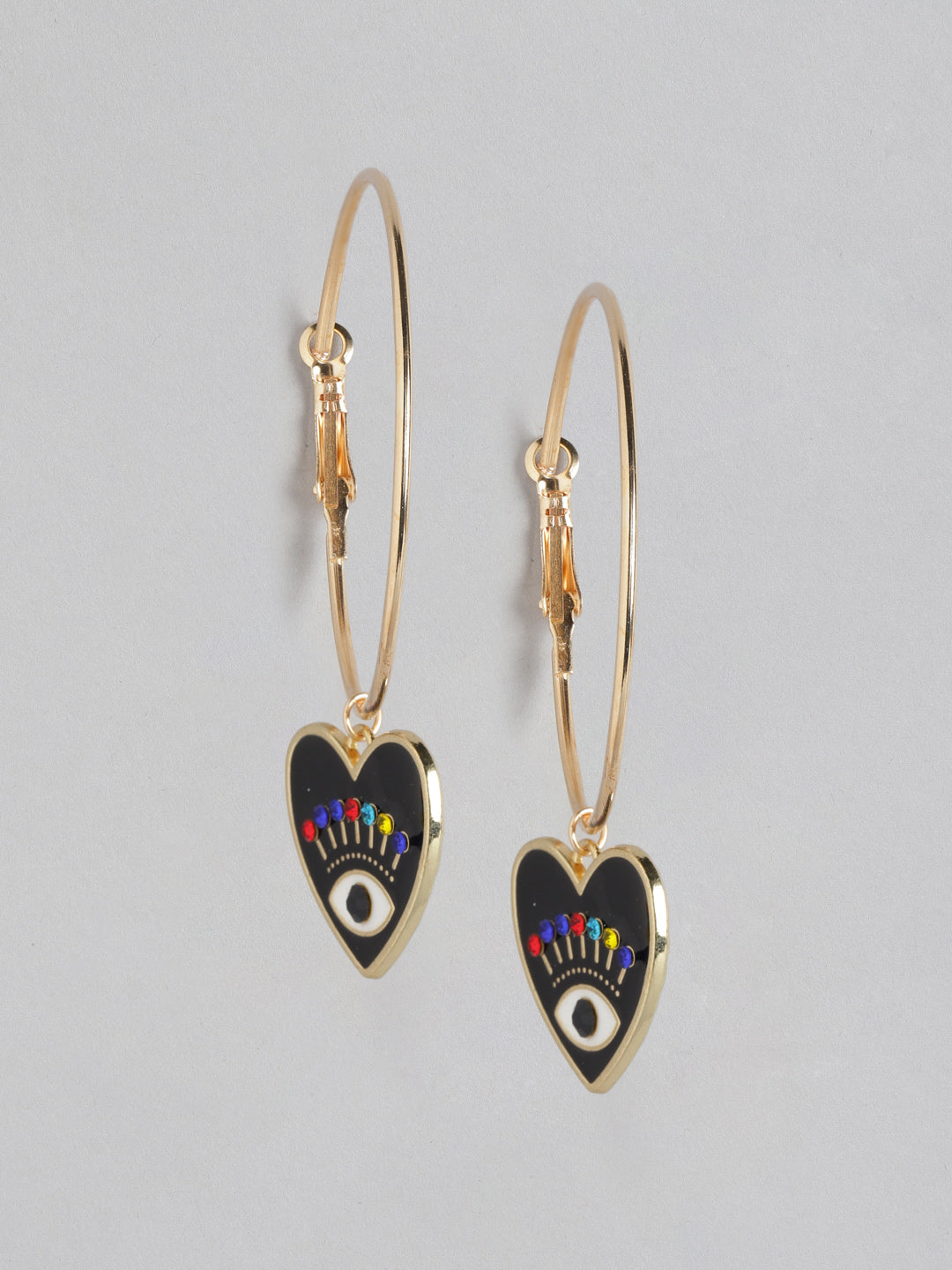 Blueberry I heart you earrings