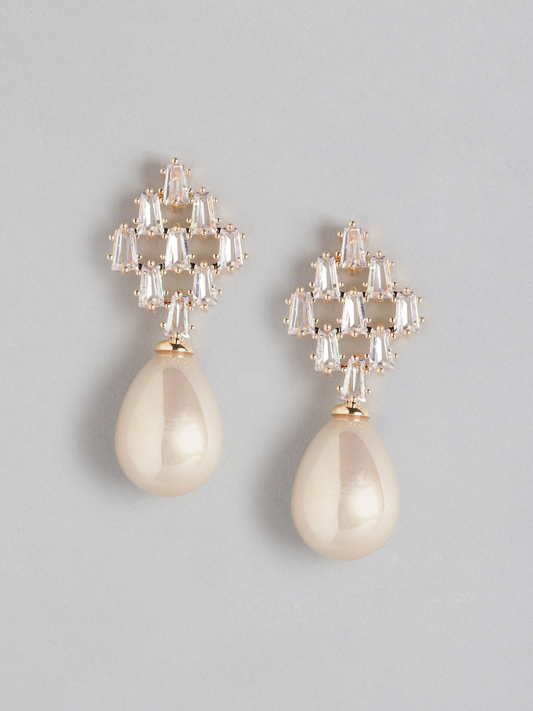 Blueberry Petra pearl drop earrings