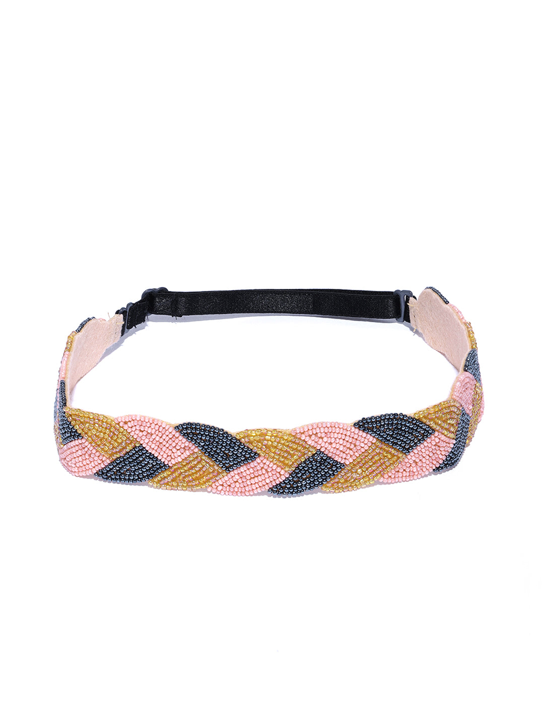 Blueberry multi beads hand embellished hairband