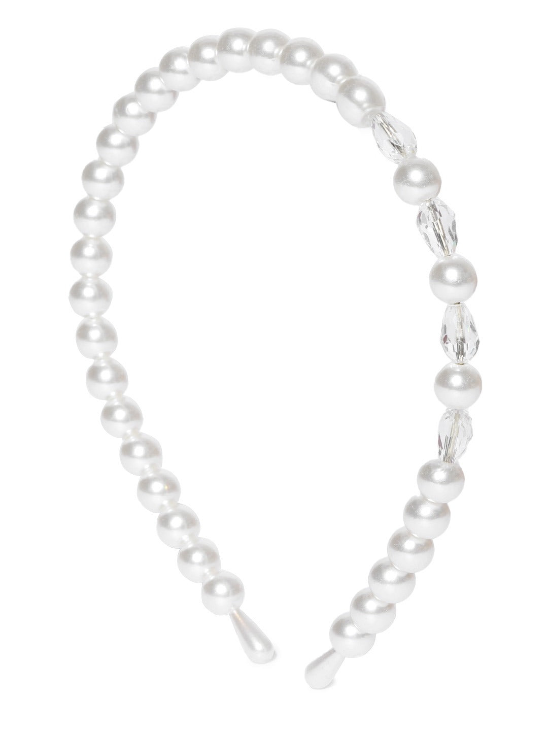 Blueberry white pearl detailing hair band