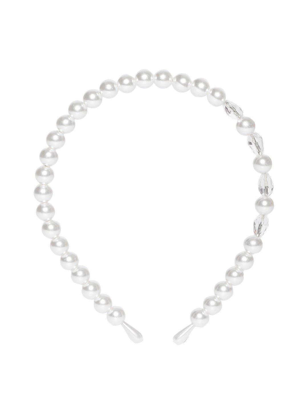 Blueberry white pearl detailing hair band