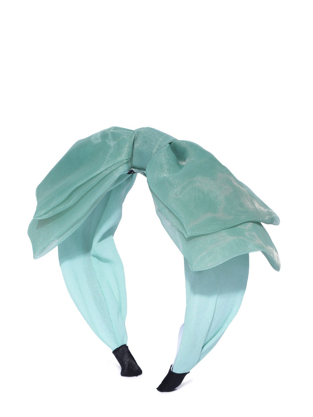 Blueberry Sea green net fabric knot hair band