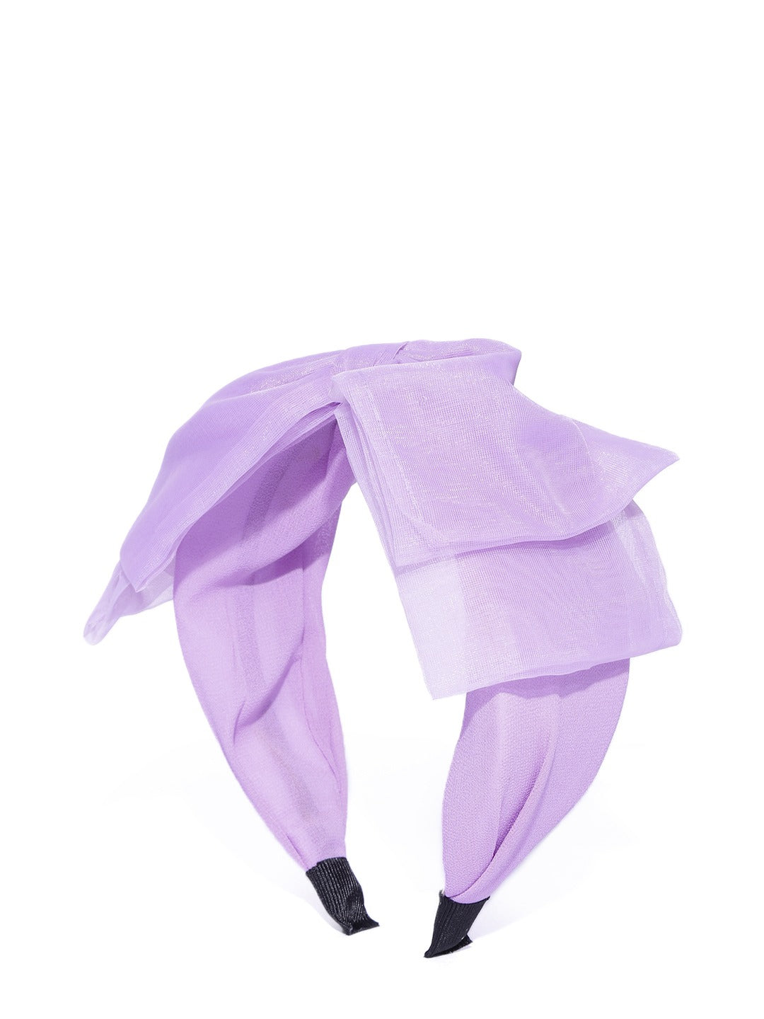 Blueberry Lilac net fabric knot hair band