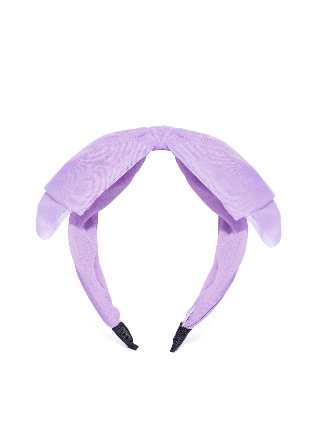 Blueberry Lilac net fabric knot hair band