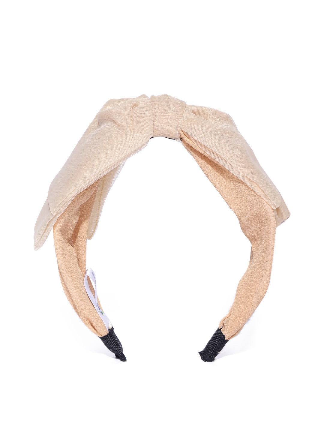Blueberry Beige net fabric knot hair band