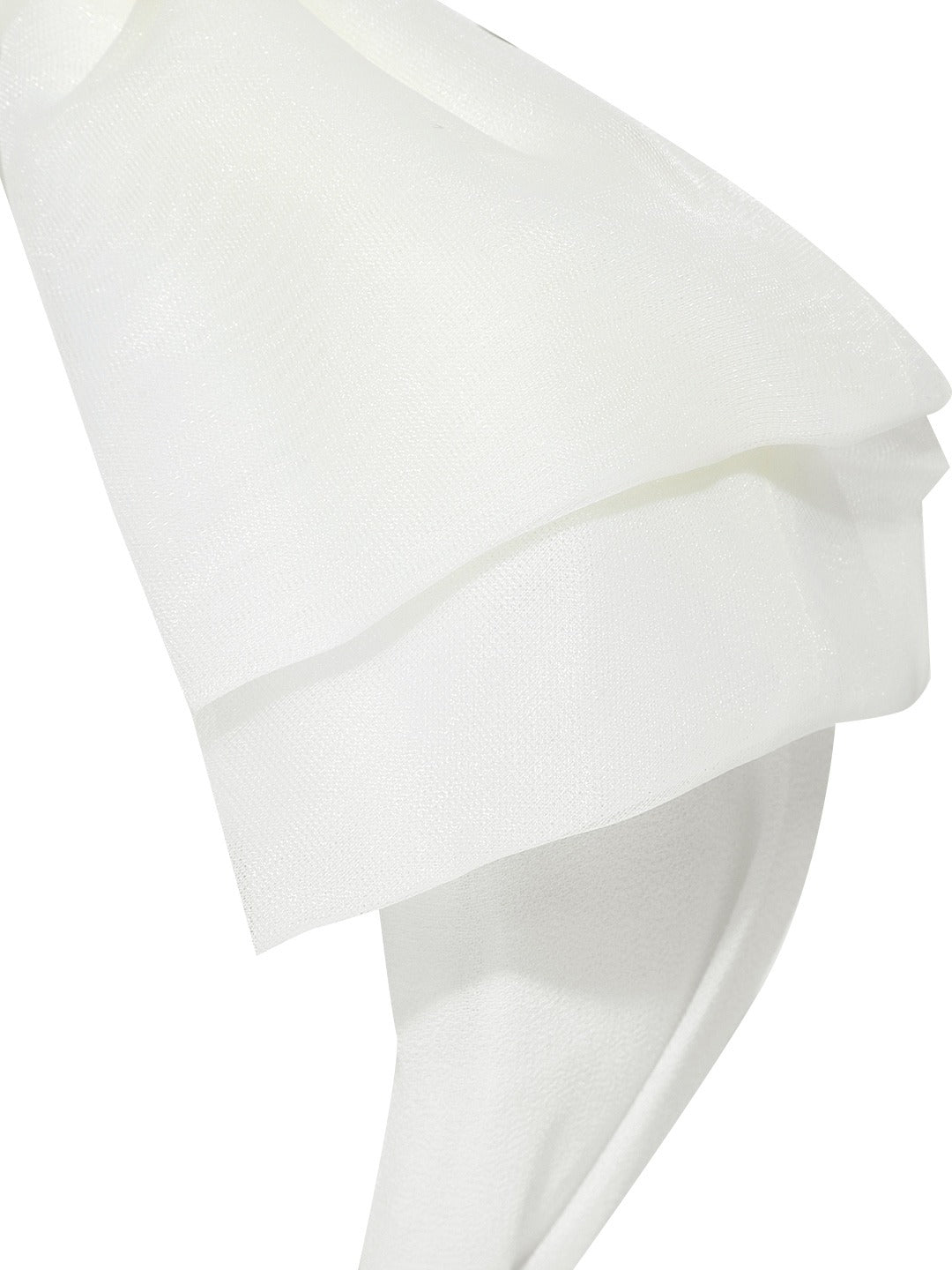 Blueberry Cream net fabric knot hair band