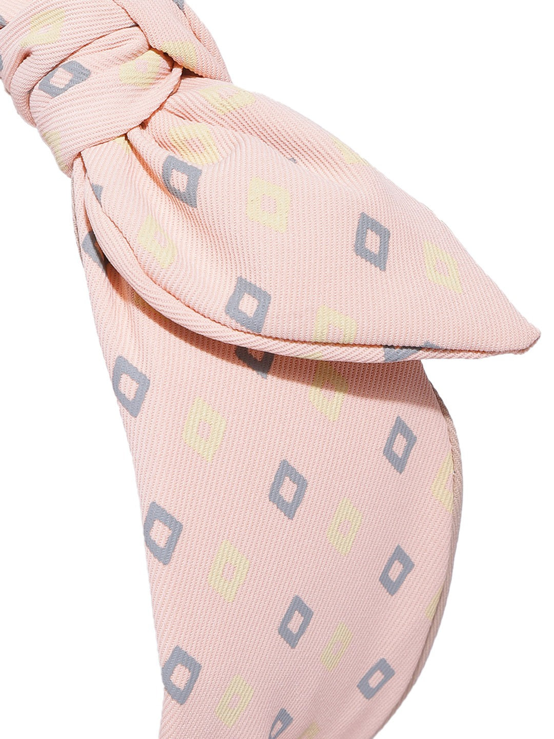 Blueberry peach printed knoted hairband