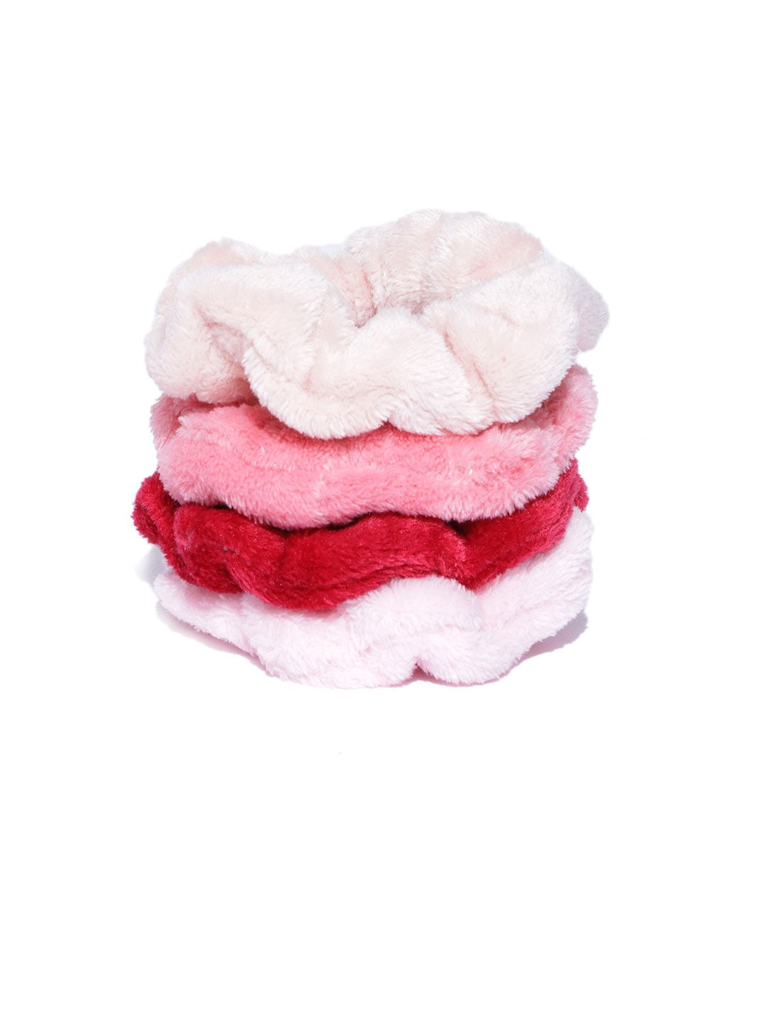 Blueberry set of 4 multi color velvet scrunchies