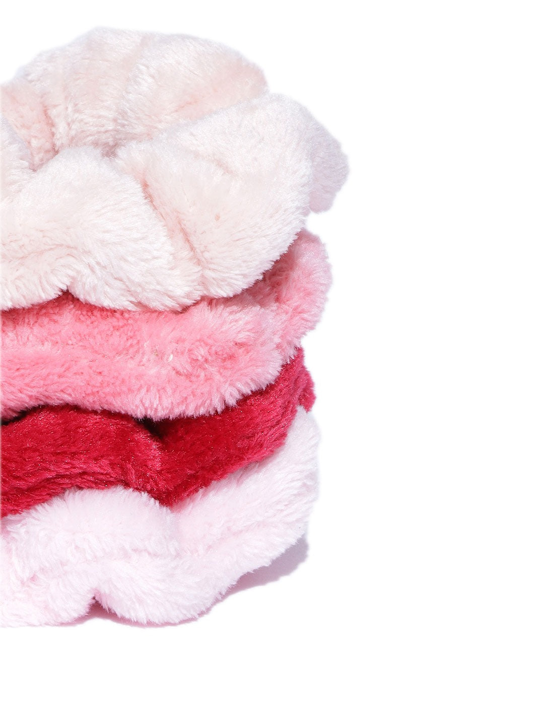 Blueberry set of 4 multi color velvet scrunchies