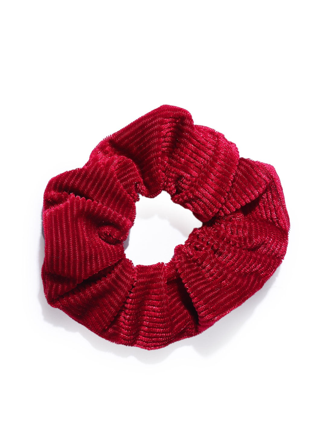 Blueberry set of 4 multi color stripe velvet scrunchies