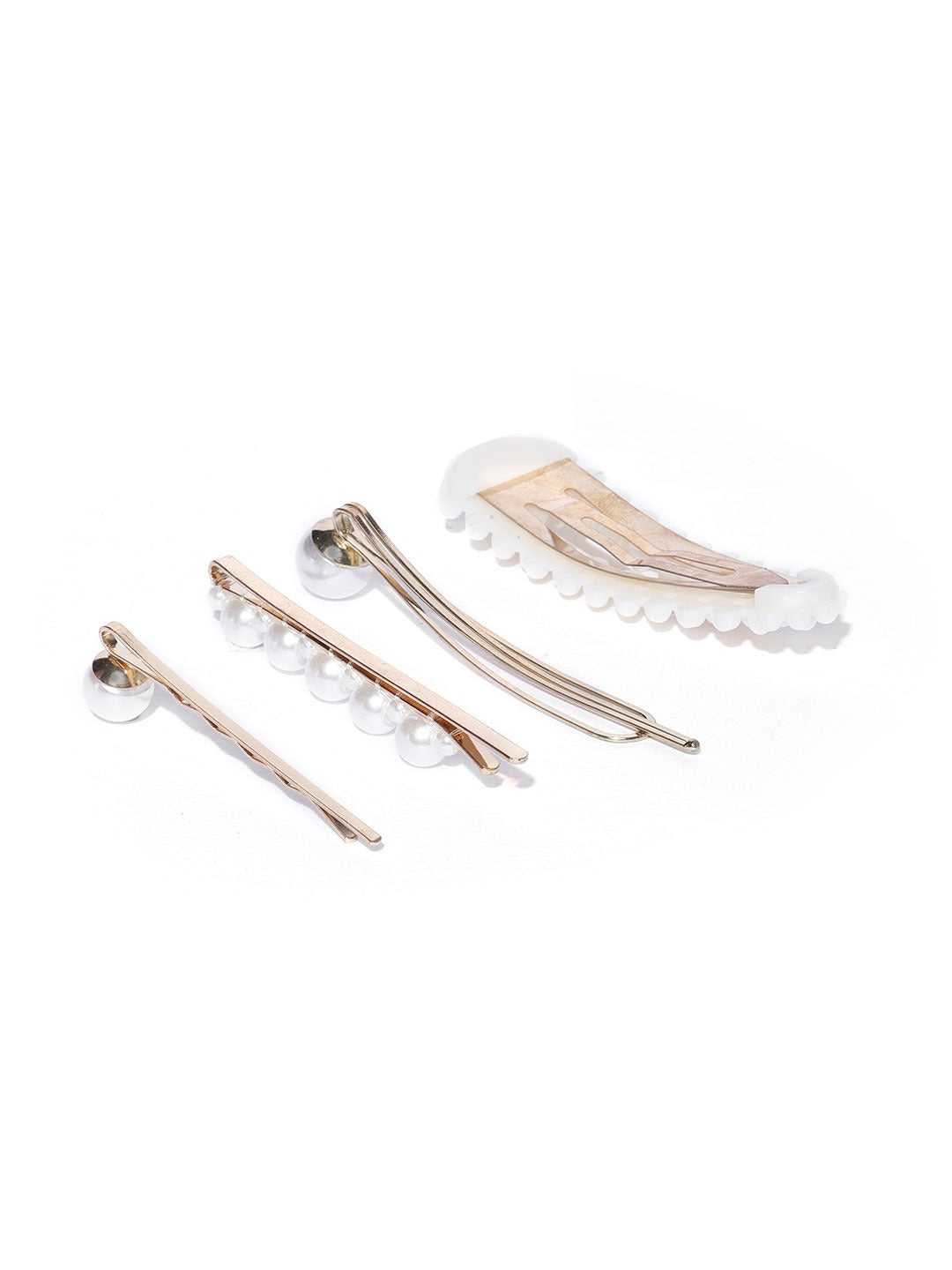 Blueberry set of 4 pearl embellished hair clips