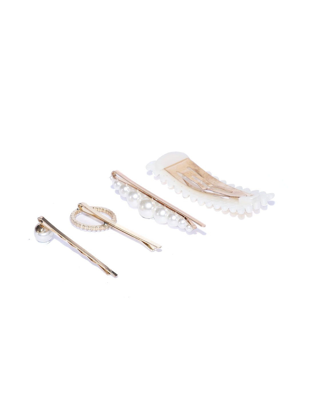 Blueberry set of 4 pearl embellished hair clips