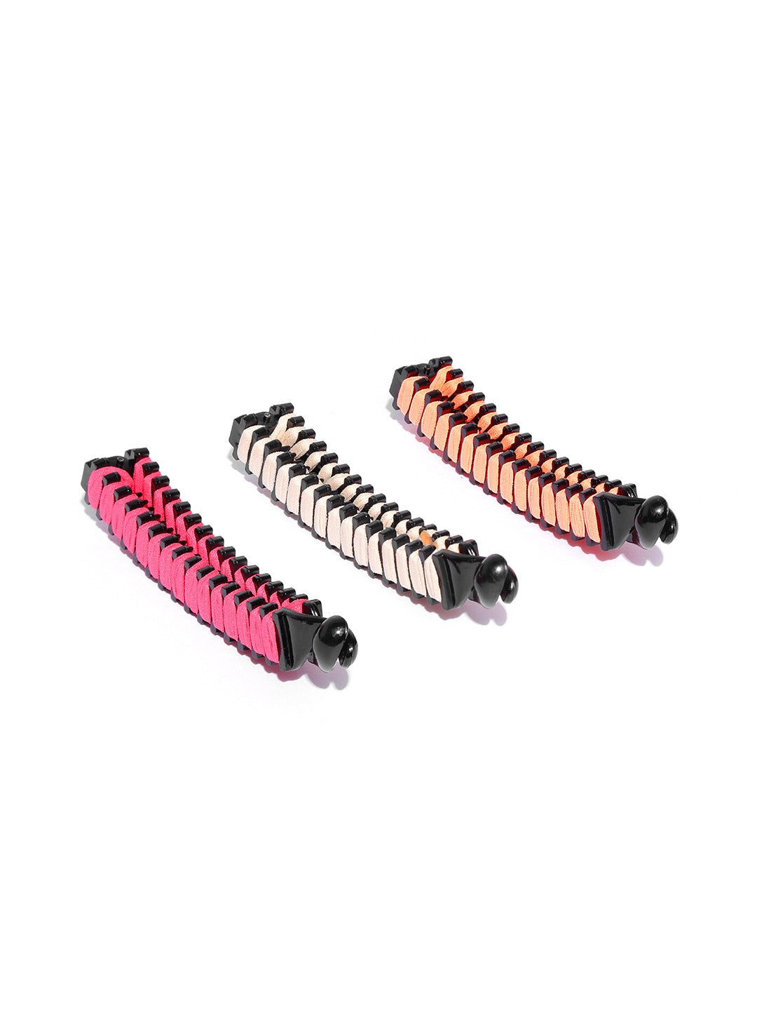 Blueberry set of 3 multi banana clips