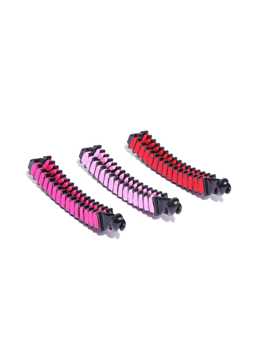 Blueberry set of 3 multi banana clips