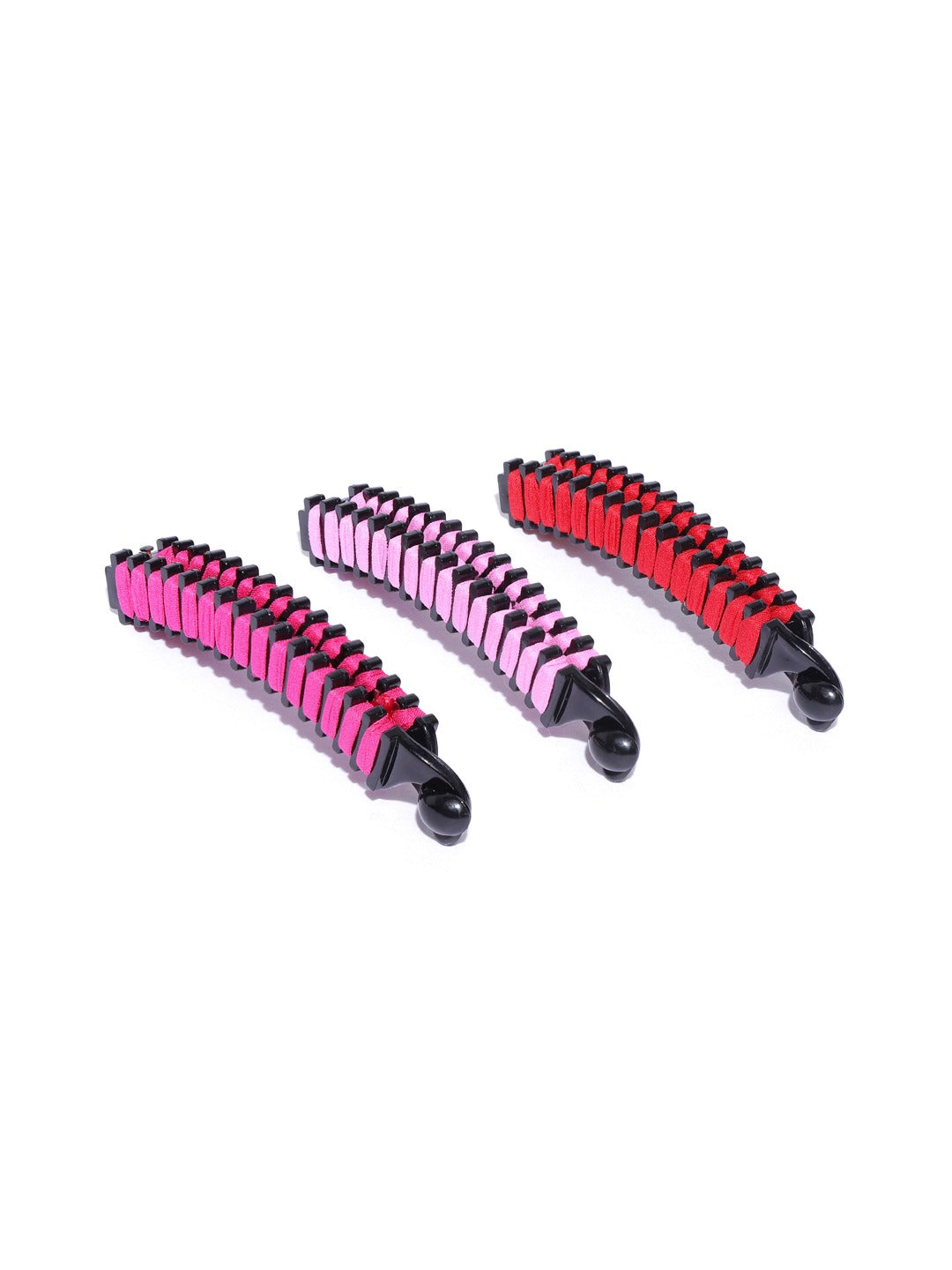 Blueberry set of 3 multi banana clips
